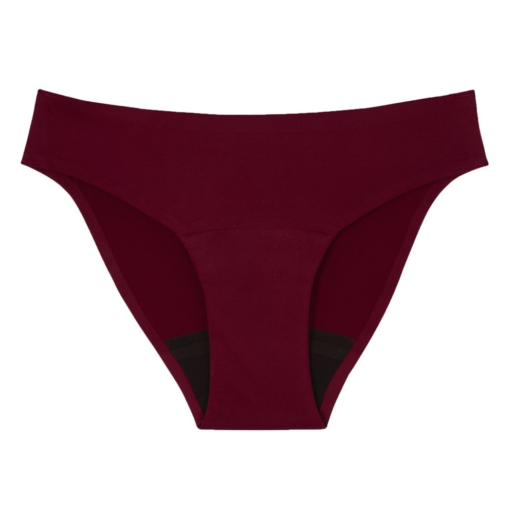 smoon lingerie Culotte menstruelle sans couture Flux moyen - CARMIN