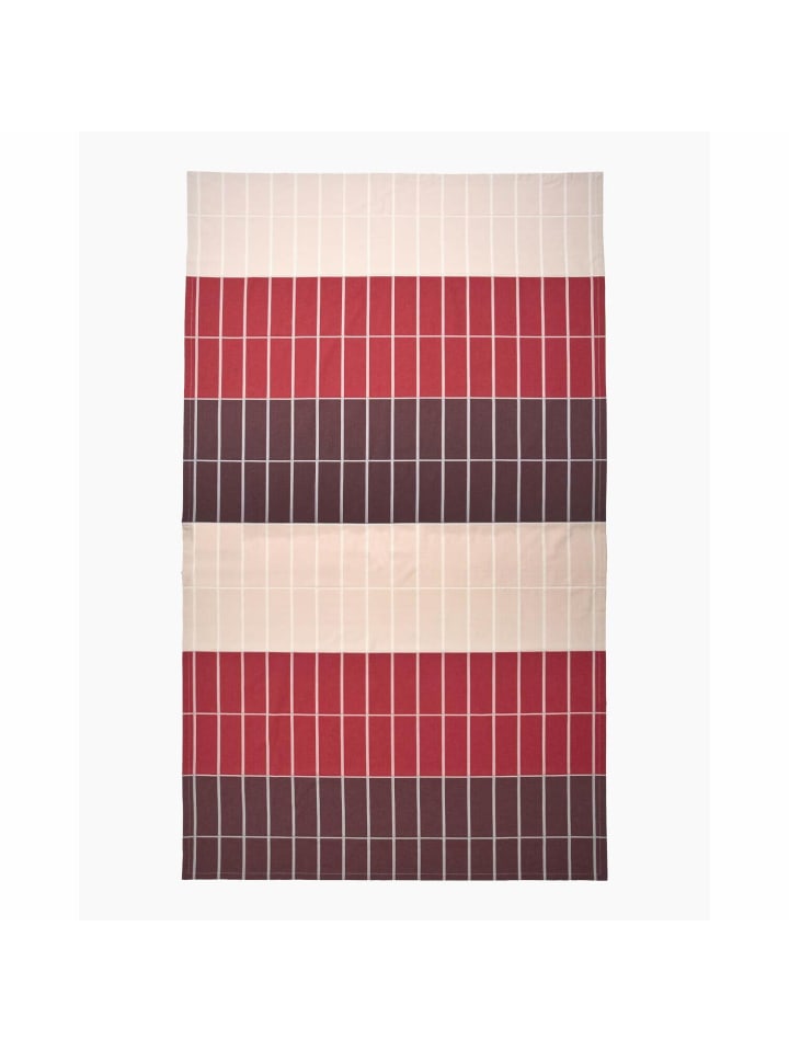 Marimekko Tischdecke Tiiliskivi in Burgundrot | Pink | Natur günstig kaufen onesize