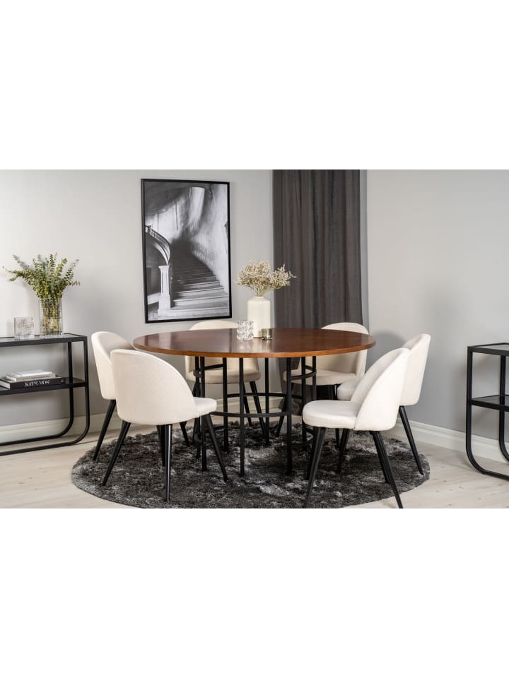 ebuy24 Essgruppe Copenhagen (7-teilig) Beige 140 x 140 cm günstig kaufen onesize