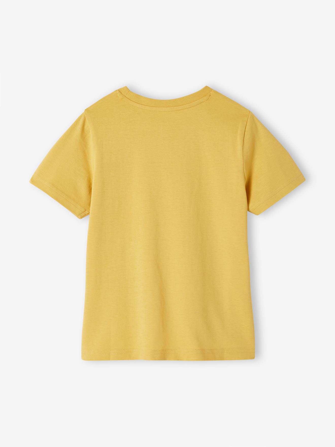 Vertbaudet Jungen T-Shirt mit Schriftzug oder Print BASIC Oeko-Tex - wollweiß