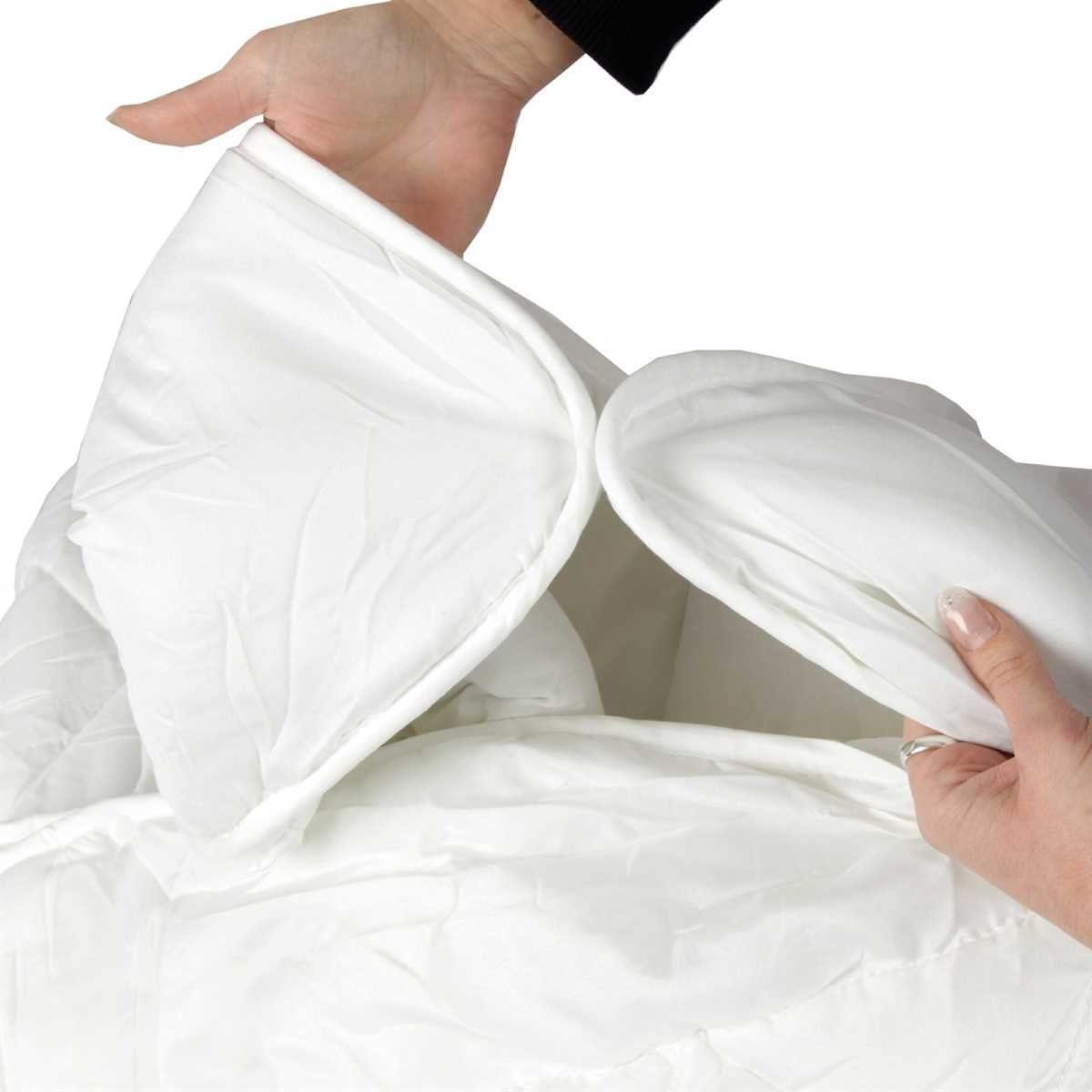 4-Jahreszeitenbett, Steppbett, Bestlivings, Füllung: Klimafaser (100% Polyester), Bettdecke 135x200cm, Allergiker geeignet - waschbar bei 95°C