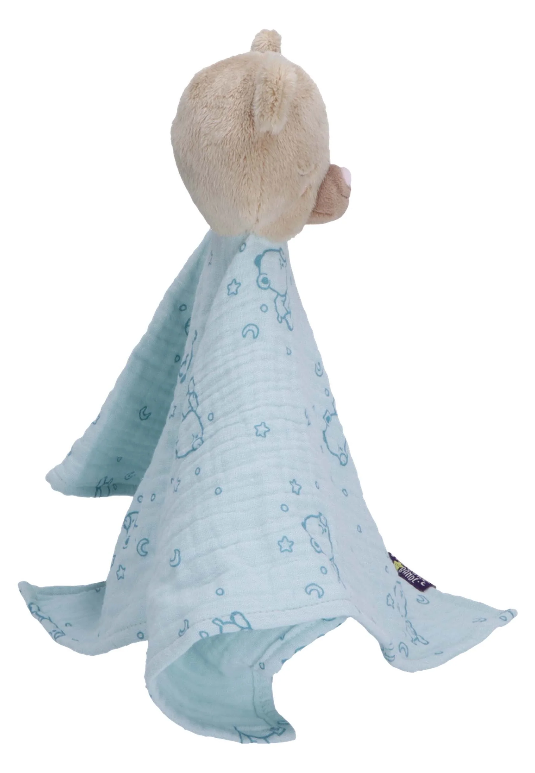 Kuscheltuch Kleiner Bär in Mint