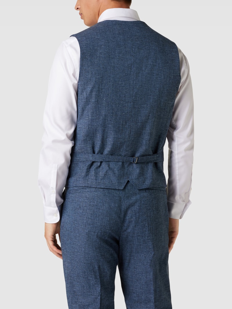 Weste mit V-Ausschnitt in marineblau