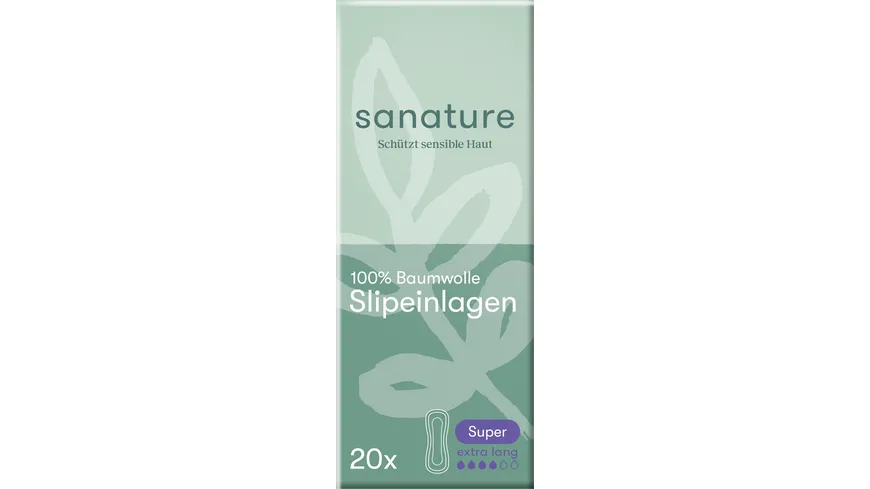 Sanature 100% Baumwolle Slipeinlagen Super