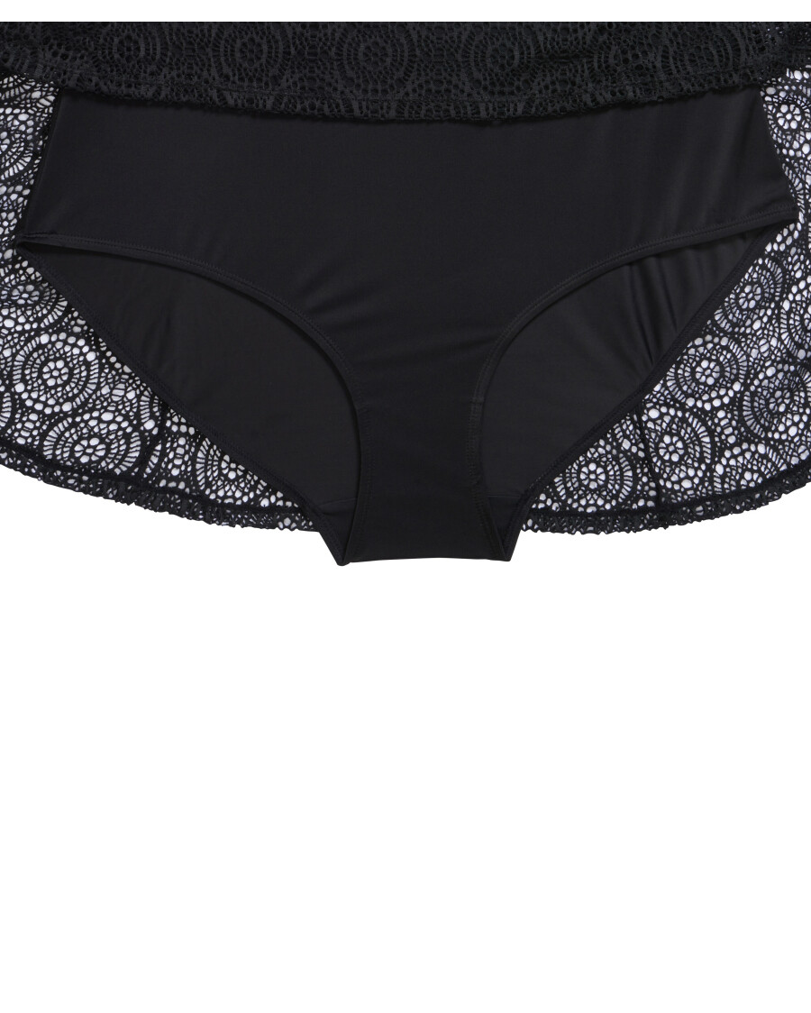Badekleid mit Spitzenstoff