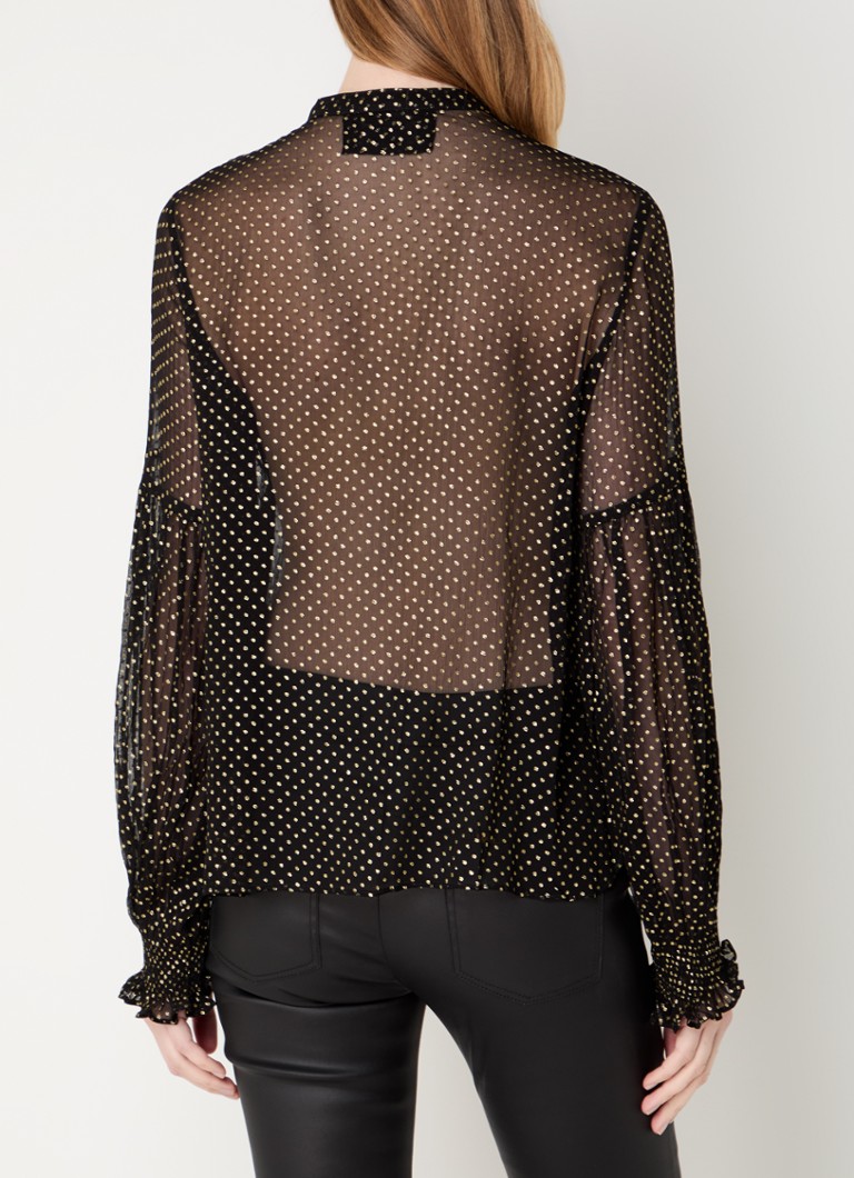Camicetta semitrasparente Tandy di Zadig&Voltaire con inserti in lurex