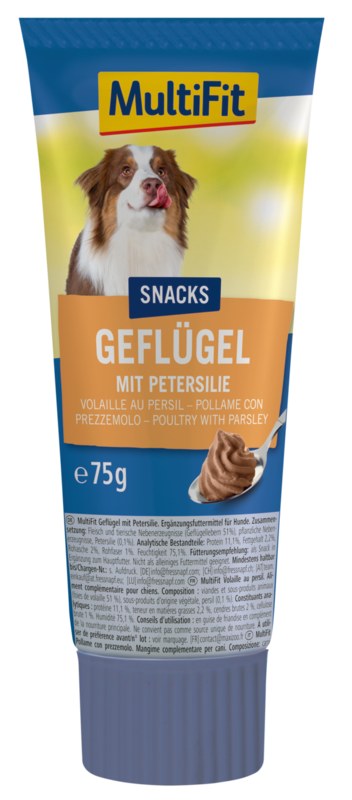 MultiFit Snacks MultiFit Geflügelcreme 9x75g