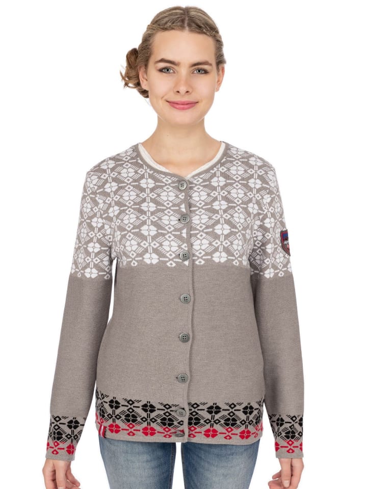 Almgwand Strickjacke EISNERALM in grau günstig kaufen