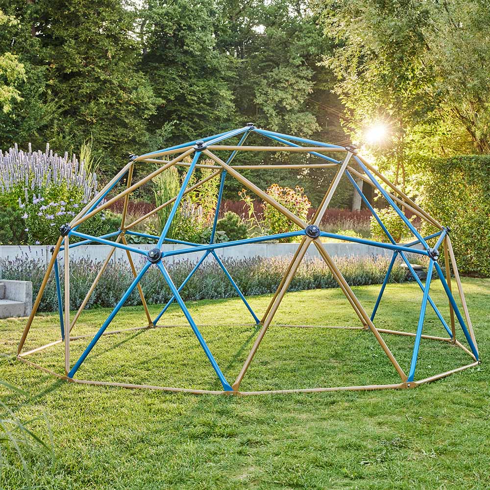 Home Deluxe Klettergerüst MATTI inkl. Zelt und Schaukel - Grün/Bronze