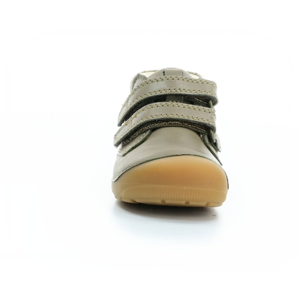 Bundgaard Petit Velcro Army grüne Mid Cut Barfußschuhe