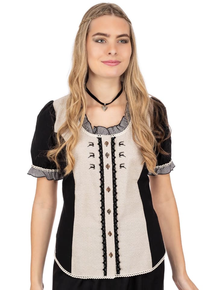 OS-Trachten Bluse 451000-3002-4 in natur günstig kaufen