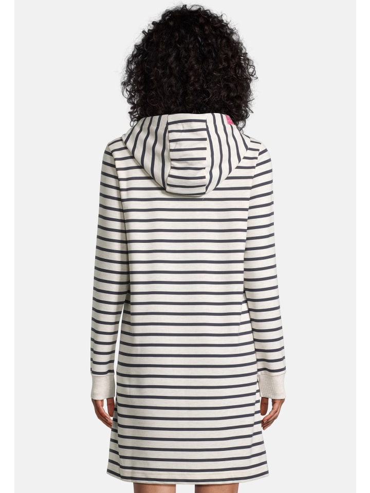 Salzhaut Knielanges Kleid (Midi) DAPHNE in Ecru-Navy günstig kaufen