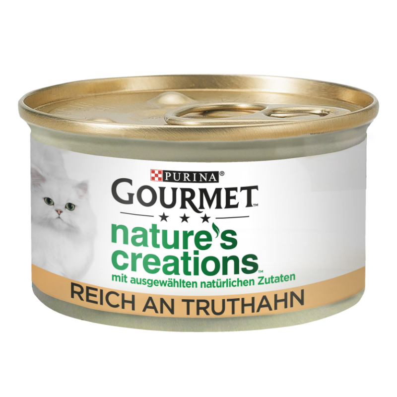 GOURMET Nassfutter GOURMET Nature's Creations 12x85g Truthahn
