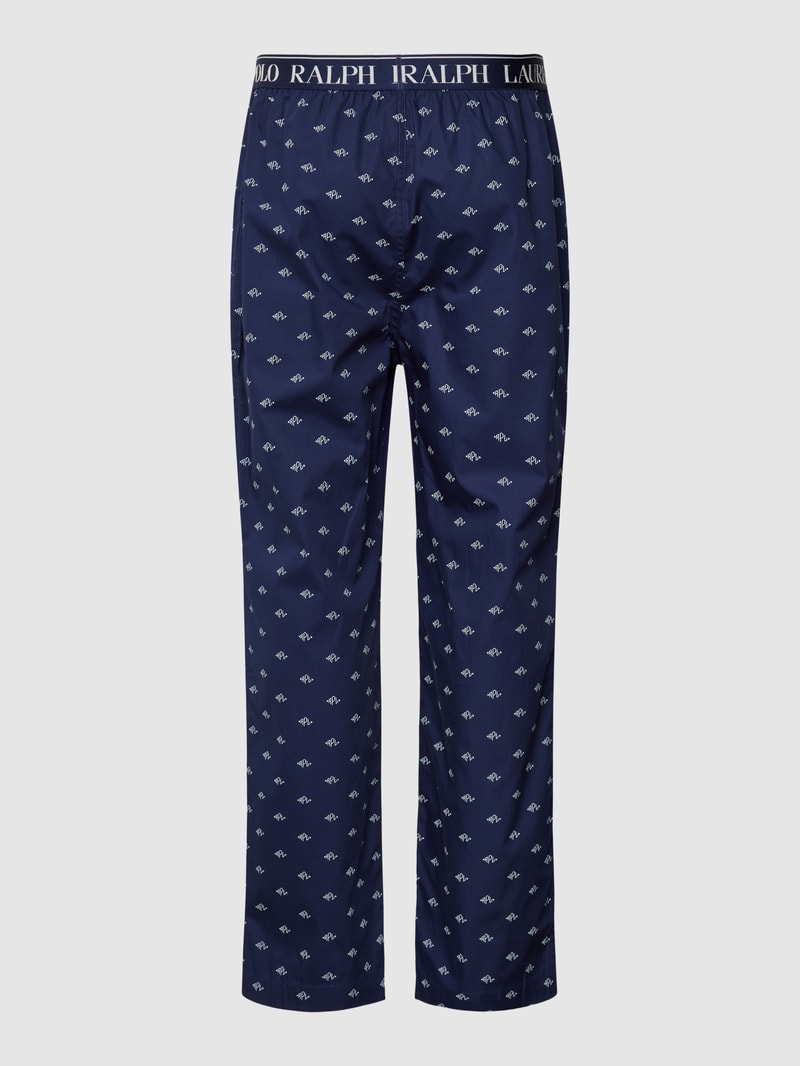 Pyjama-Hose mit Streifenmuster in dunkelblau