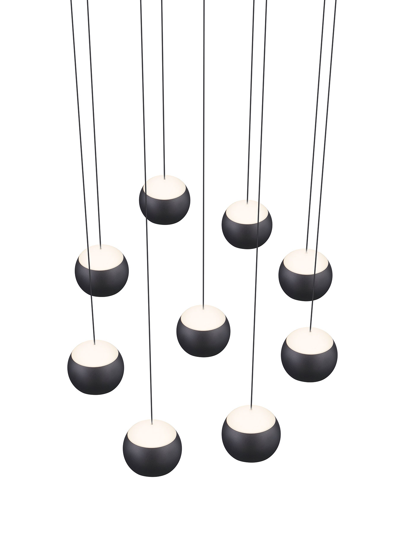 MusterringLED-Pendelleuchte 9flg