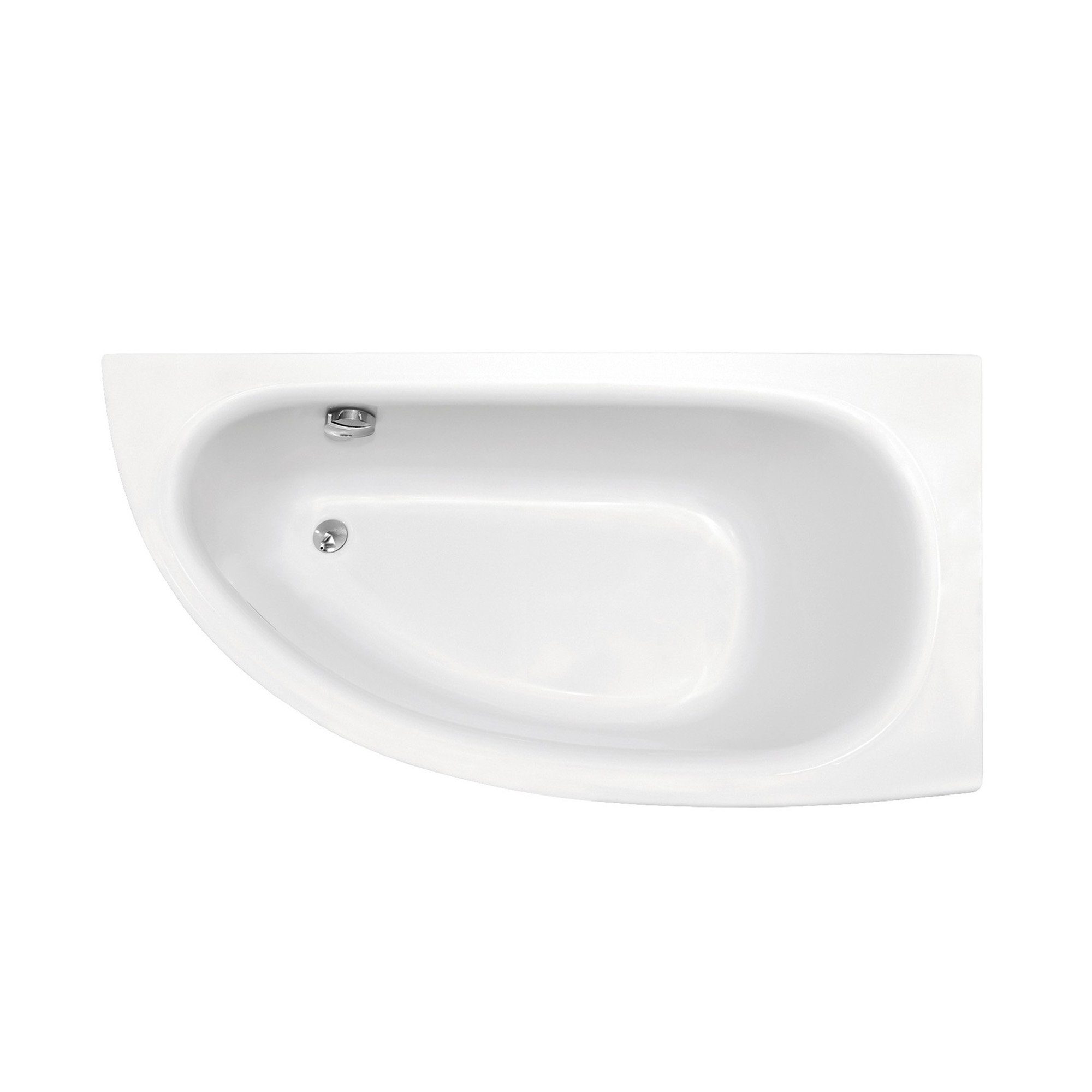 KOLMAN Badewanne Eckbadewanne Milena Premium 150x70, (Kopfstütze Handgriffen Links/Rechts), Acrylschürze Styroporträger, Ablauf VIEGA & Füße GRATIS