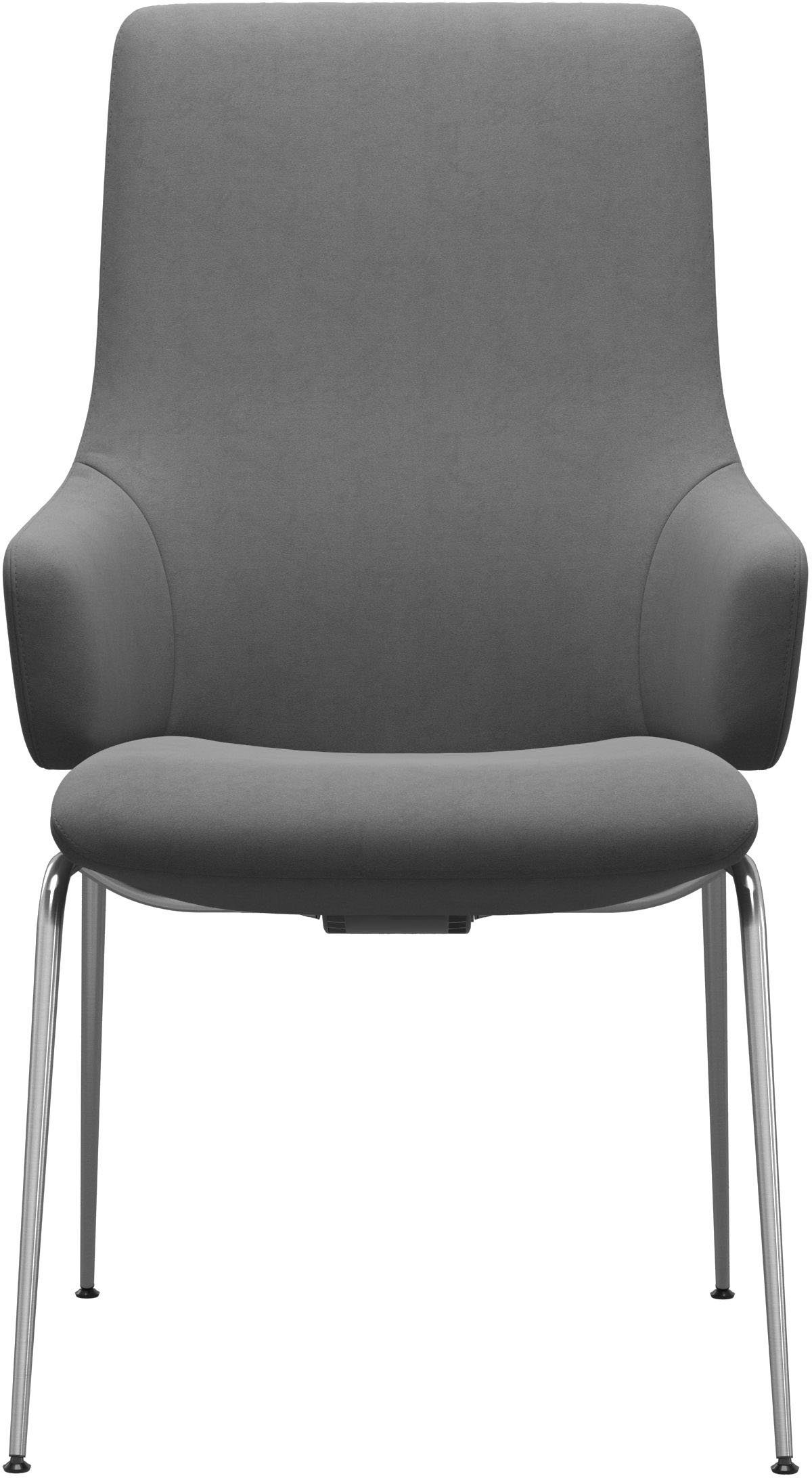 Stressless® Polsterstuhl Laurel, High Back mit Armlehne, Größe L, mit Beinen aus Stahl in Chrom matt