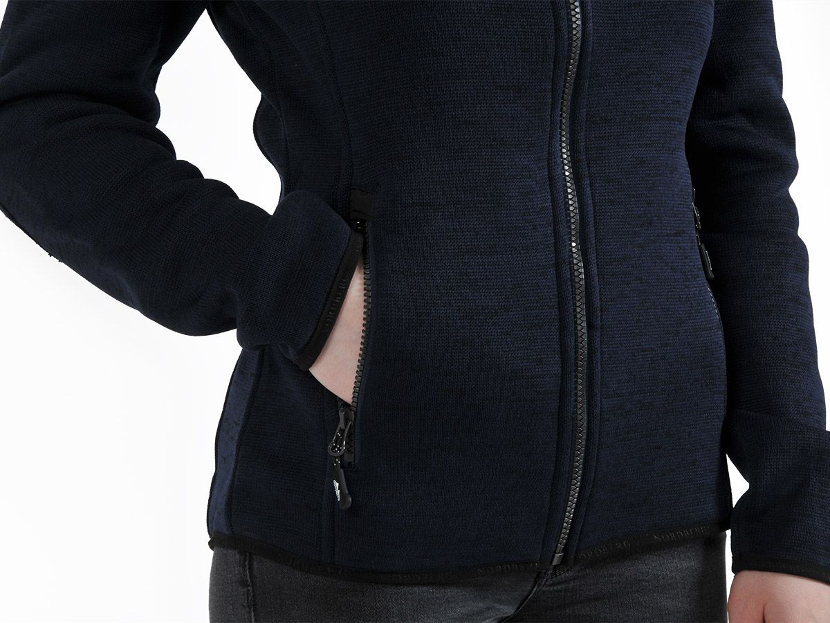 Nordberg Andrea Dark Navy Melange Damen Fleecejacke