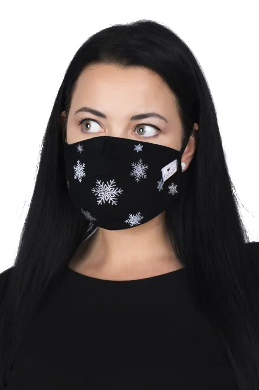 Επαναχρησιμοποιούμενη μάσκα Cat & Cat Premium Super Soft Snowflake