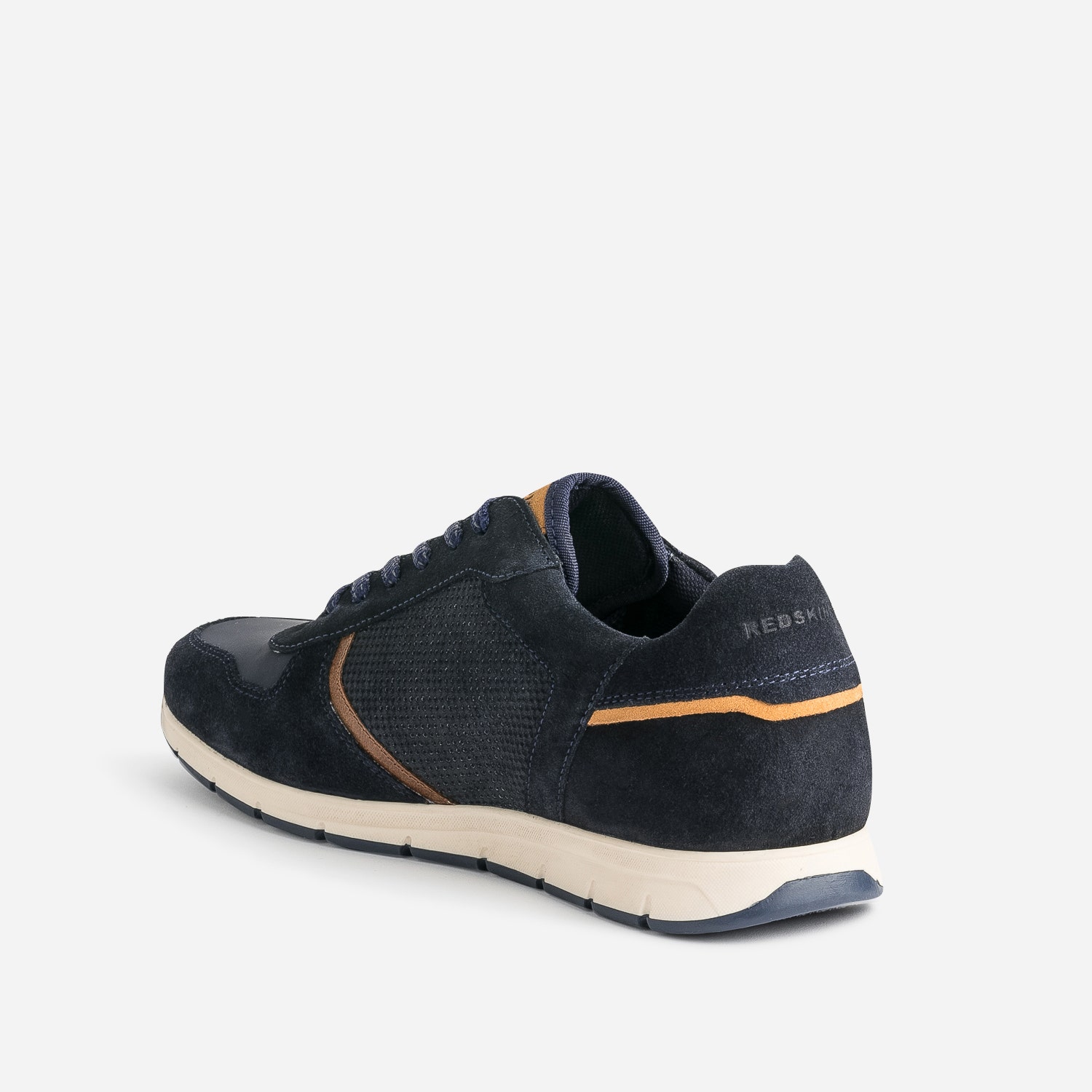 Tennis REDSKINS marine en cuir velours