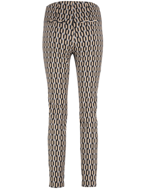 Gemusterte Stretchhose