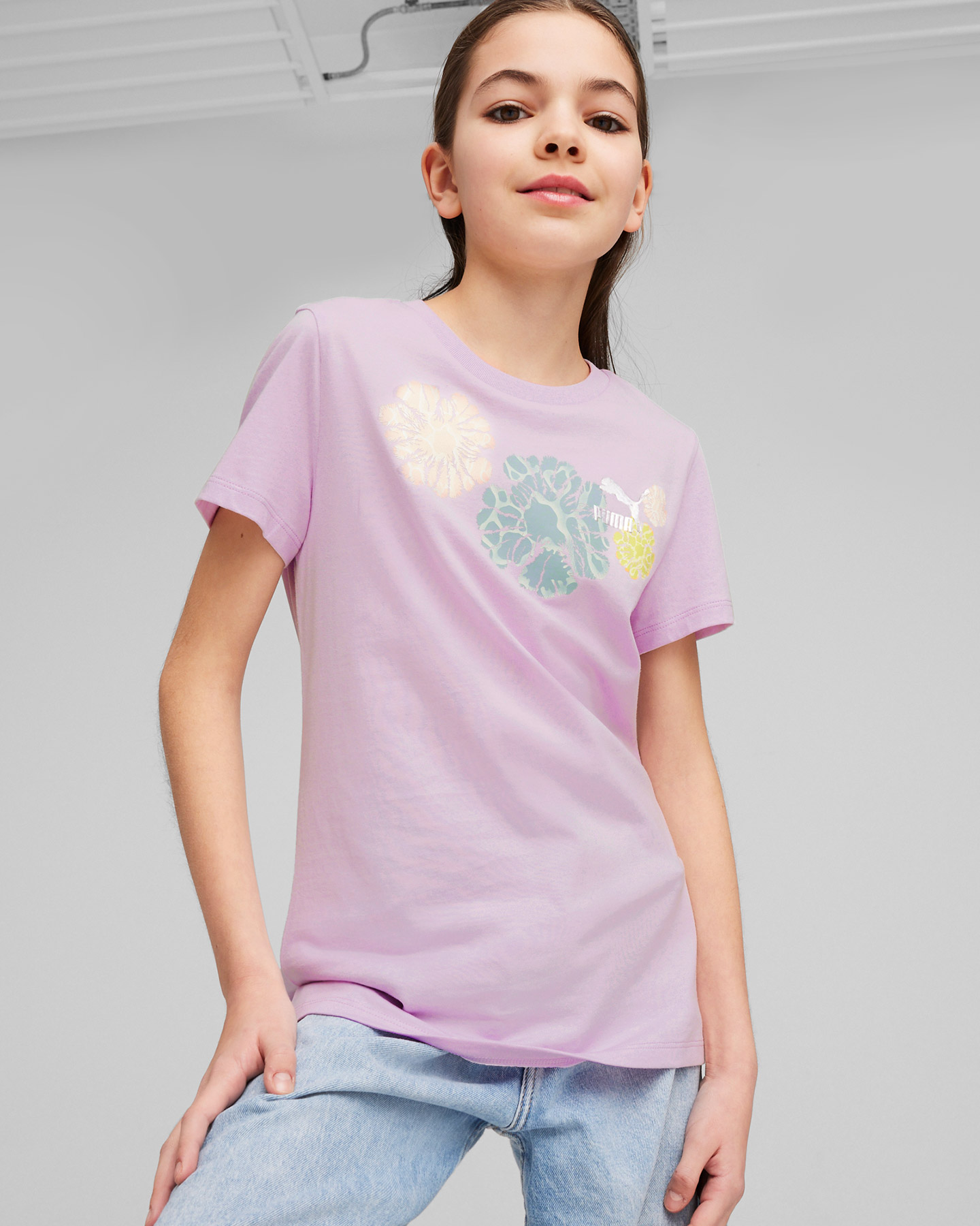 Koszulka Puma Girl Graphic Jr 624443-60