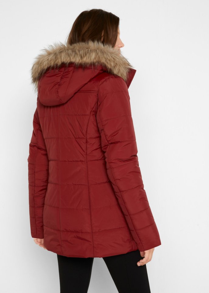 Duffle-Jacke mit Kapuze und Knebelknöpfen