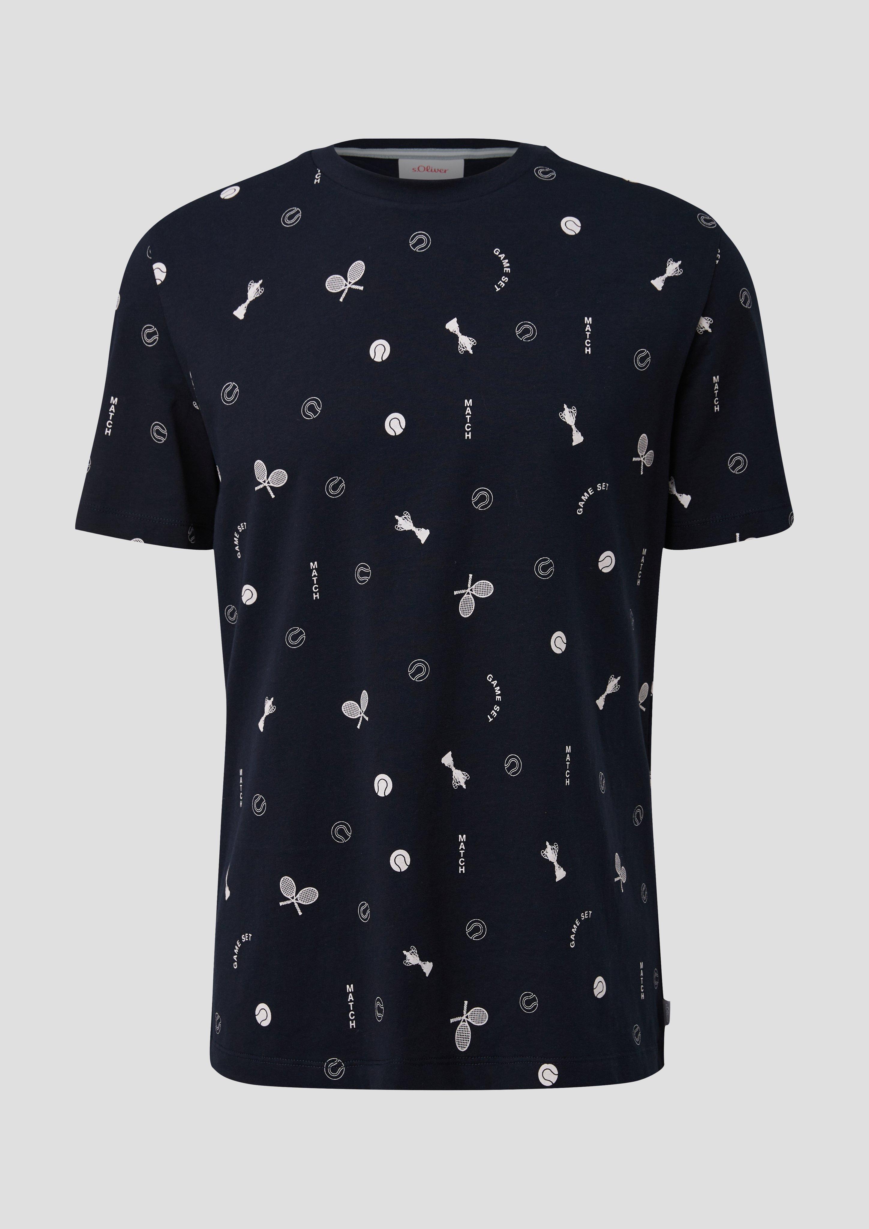 Baumwollshirt mit All-over-Print  2141463-59A6