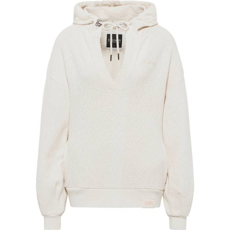 SOMWR Essential V-Neck Hoodie Knitted Hoodie Damen