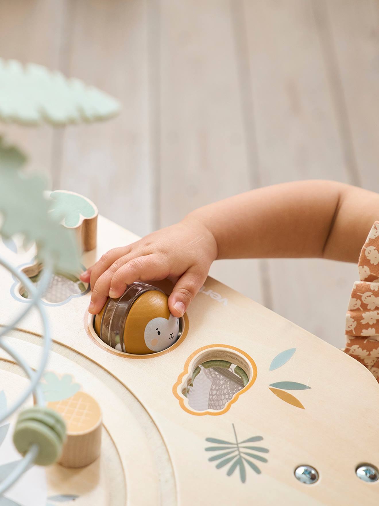 Table multi-activités HANOÏ en bois FSC® multicolore