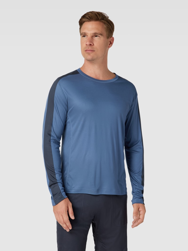 Pyjama-Oberteil mit langen Ärmeln Modell 'Cooling' in blau
