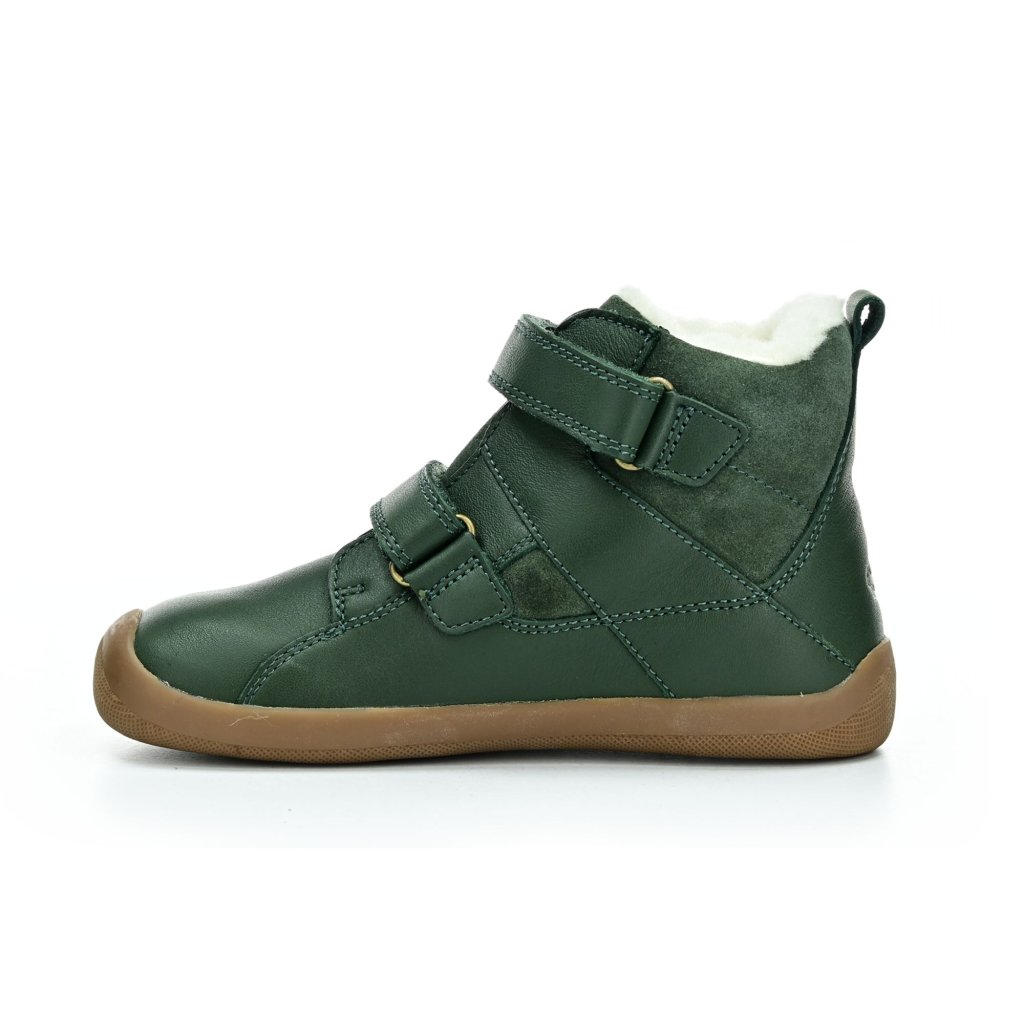 Bundgaard Willie Strap Tex Bottle Green Winterbarfußschuhe