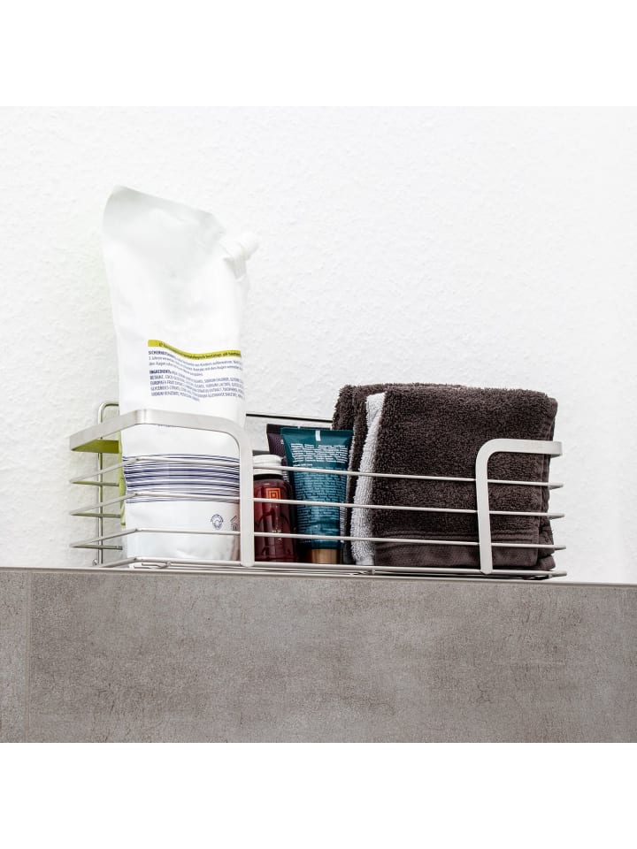 Intirilife Duschablage selbstklebend in Silber günstig kaufen onesize