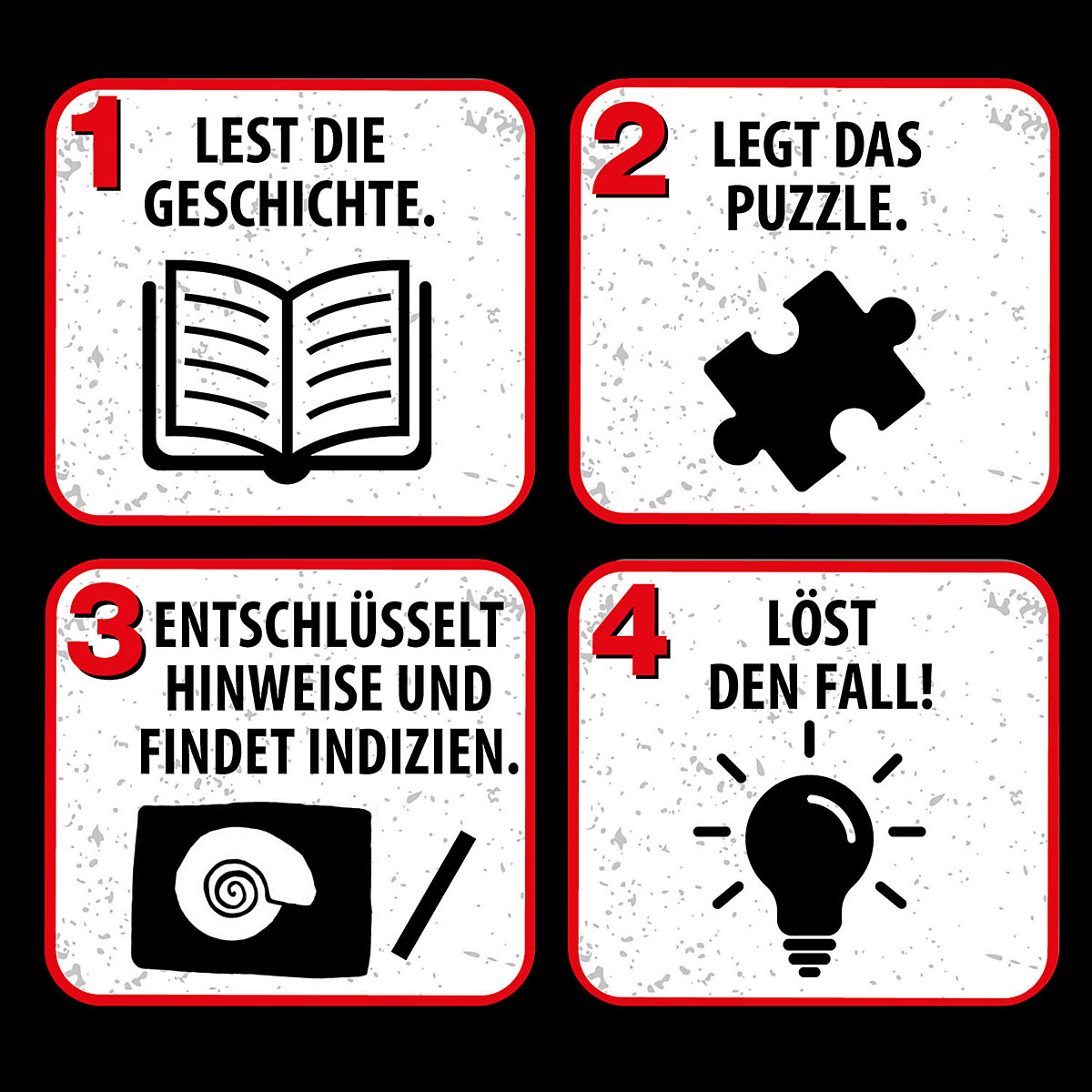 Krimi Puzzle: Die drei  Kids 200 Teile - Dinos