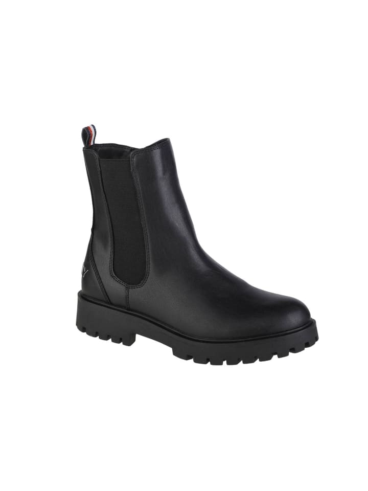 Tommy Hilfiger Tommy Hilfiger Chelsea Boot in Schwarz günstig kaufen 30