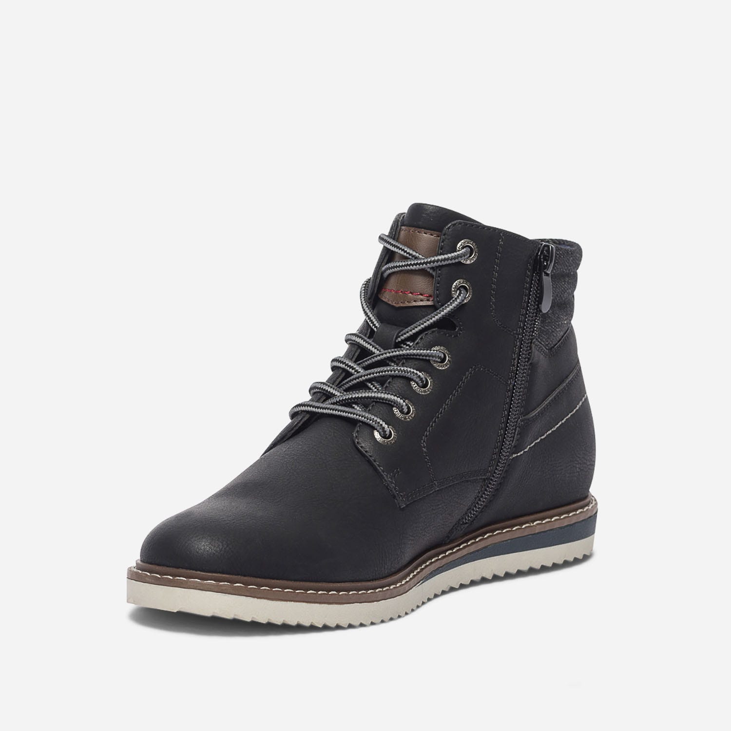 Boots noir à lacet
