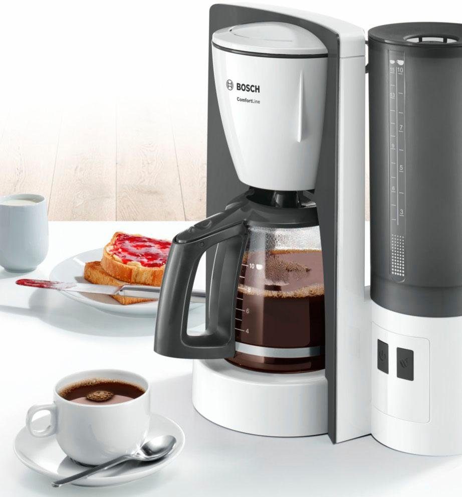 BOSCH Filterkaffeemaschine ComfortLine TKA6A041, 1,25l Kaffeekanne, Papierfilter 1x4