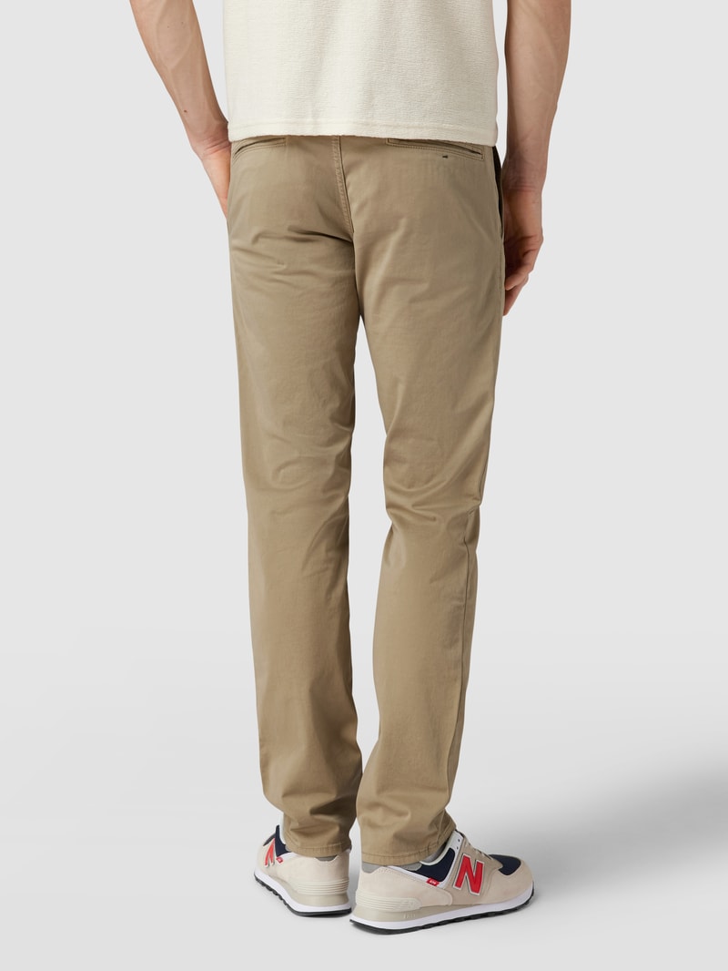 Slim Fit Chino mit Stretch-Anteil in beige