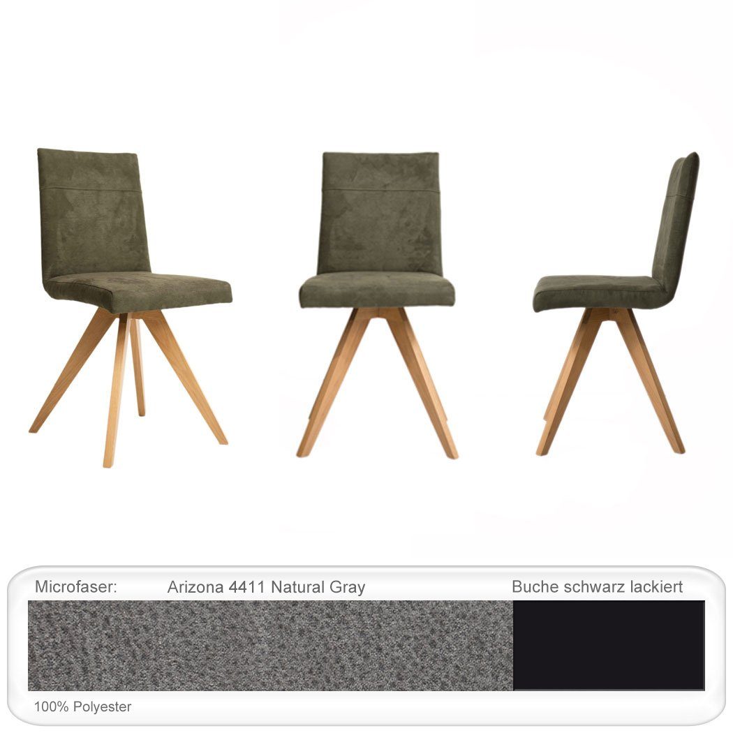 expendio Eckbankgruppe Gunar 1XL, (komplette Tischgruppe, Spar-Set, 4-tlg), Tisch Gunar Eiche rustikal + Eckbank + Bank Eda 2 + Stuhl Caja Gray