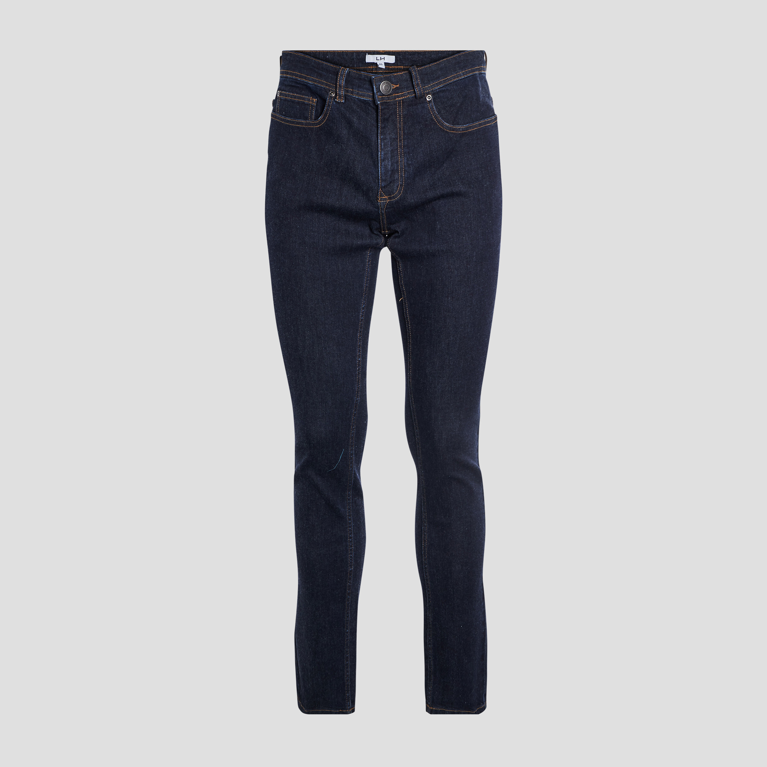 Jeans slim taille standard denim brut homme | La Halle