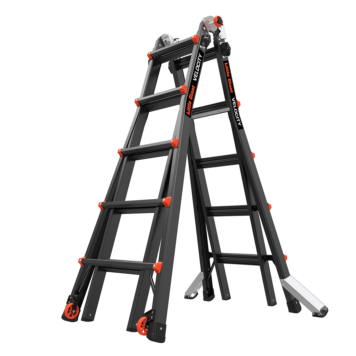 Altrex 503945 Velocity Black Pro teleskopický skladací rebrík 4 x 5