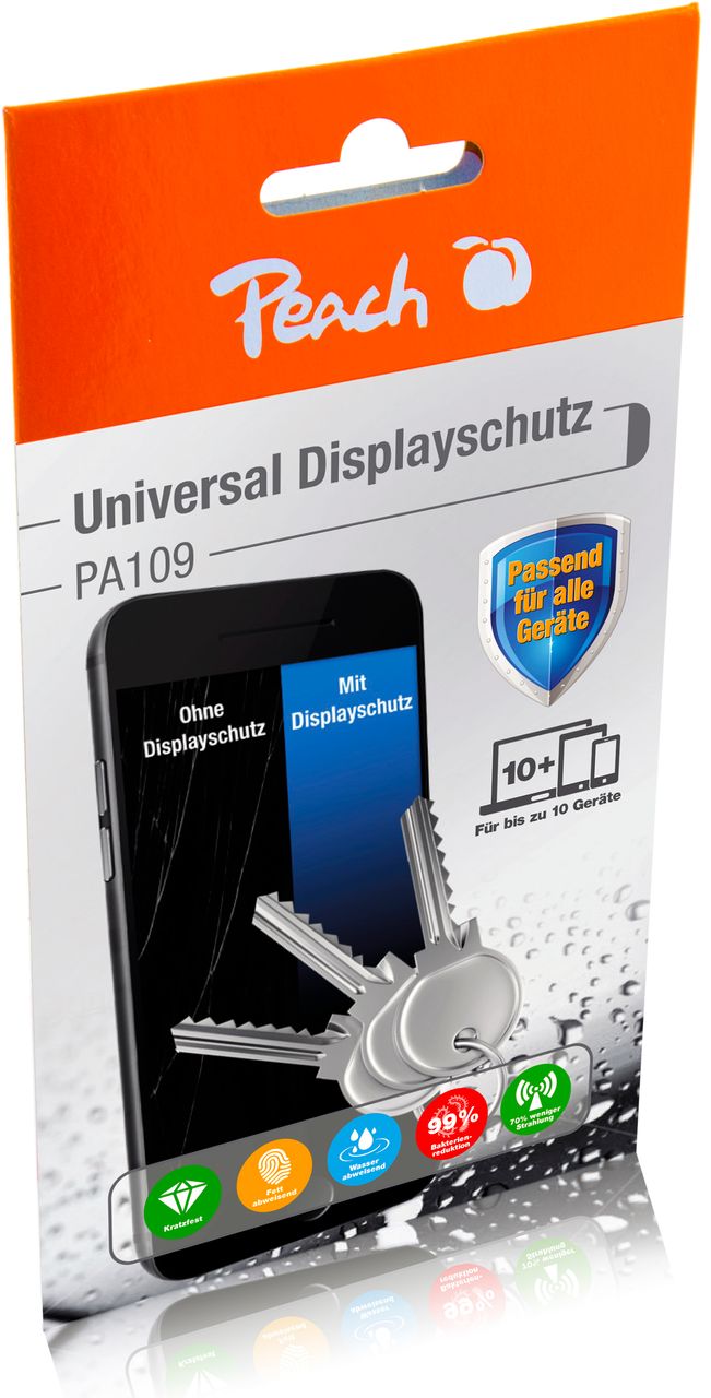 Peach Liquid Glass Display Schutz, PA109