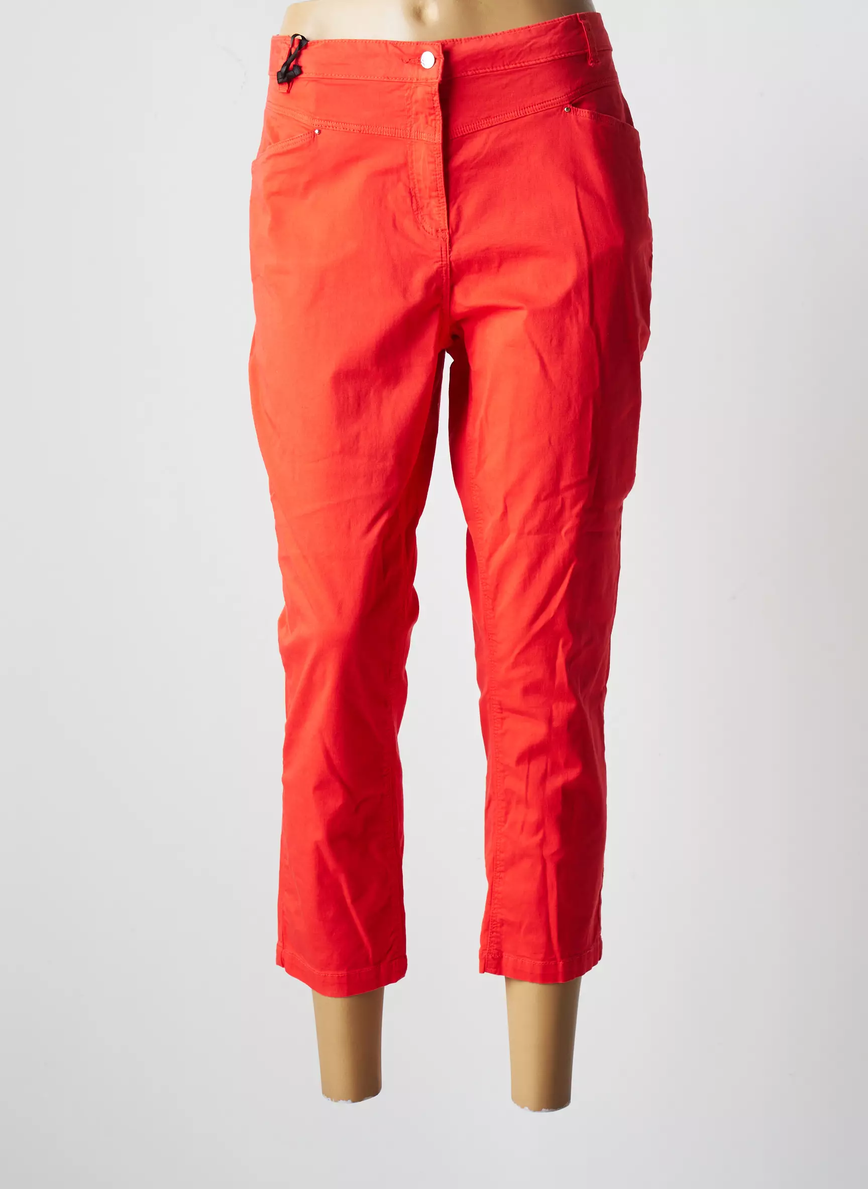 Julie Guerlande Pantalon7 8 Femme couleur rouge