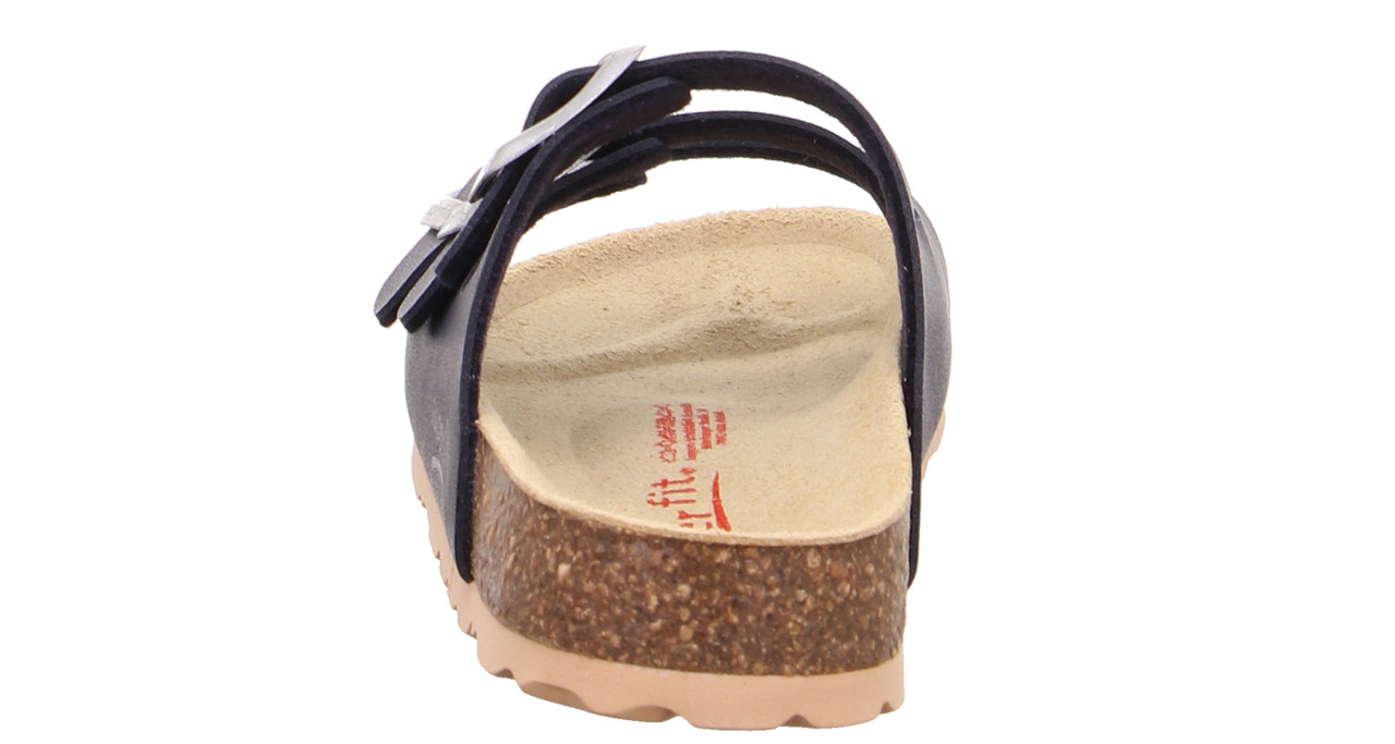 FUSSBETTPANTOFFEL - Blau Pantoffel mit Schnalle