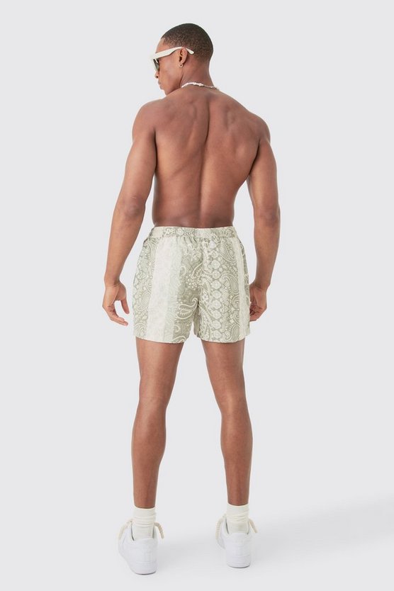 Kurzärmliges Hemd mit Bandana-Print