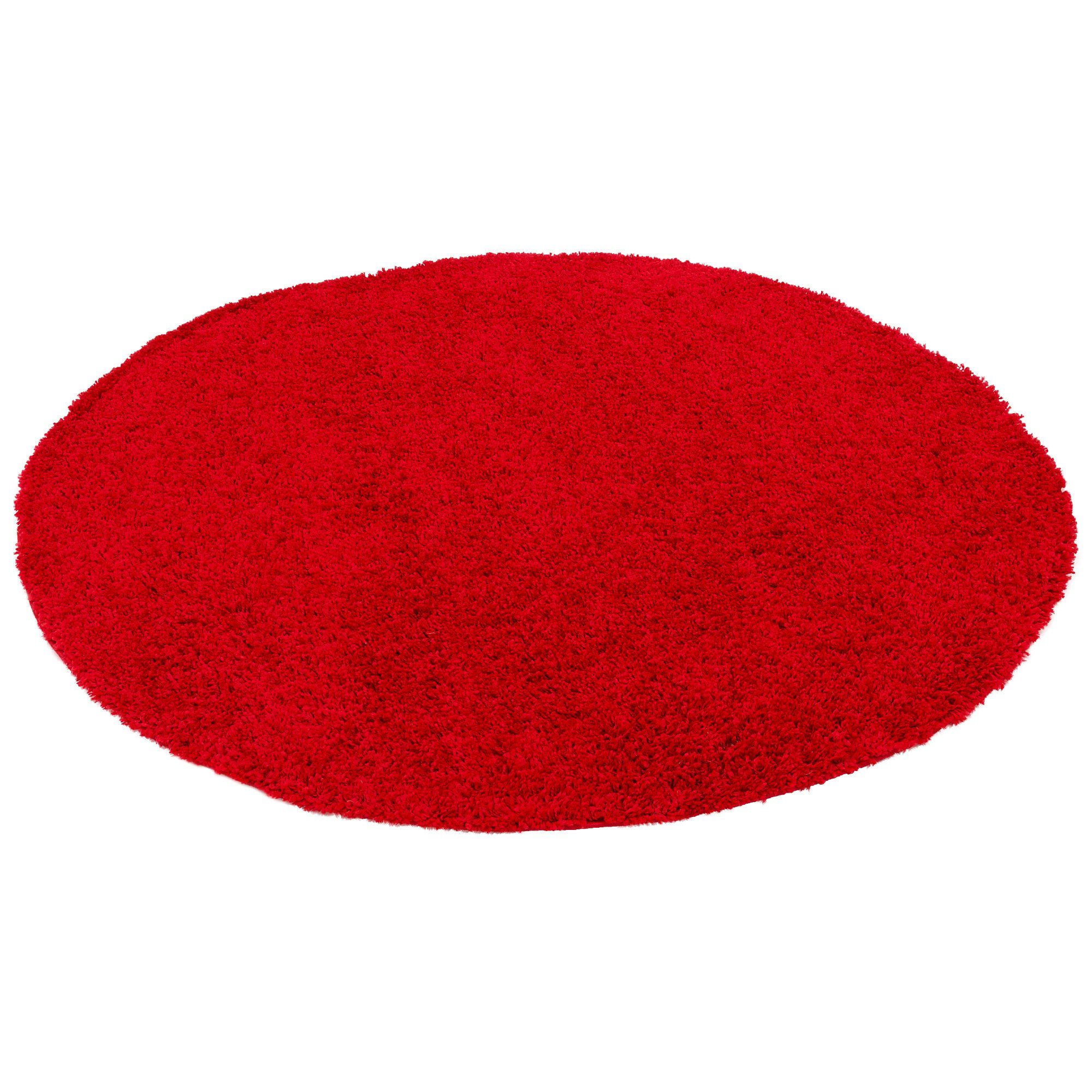 Hochflor-Teppich Hochflor Langflor Shaggy Teppich Fluffy Rund, Pergamon, Rund, Höhe: 35 mm