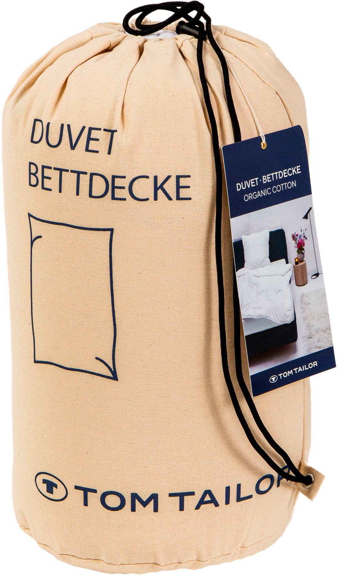 Baumwollbettdecke, Bettdecke Tom Taillor BIO-Baumwolle, TOM TAILOR HOME, Bezug: Baumwolle