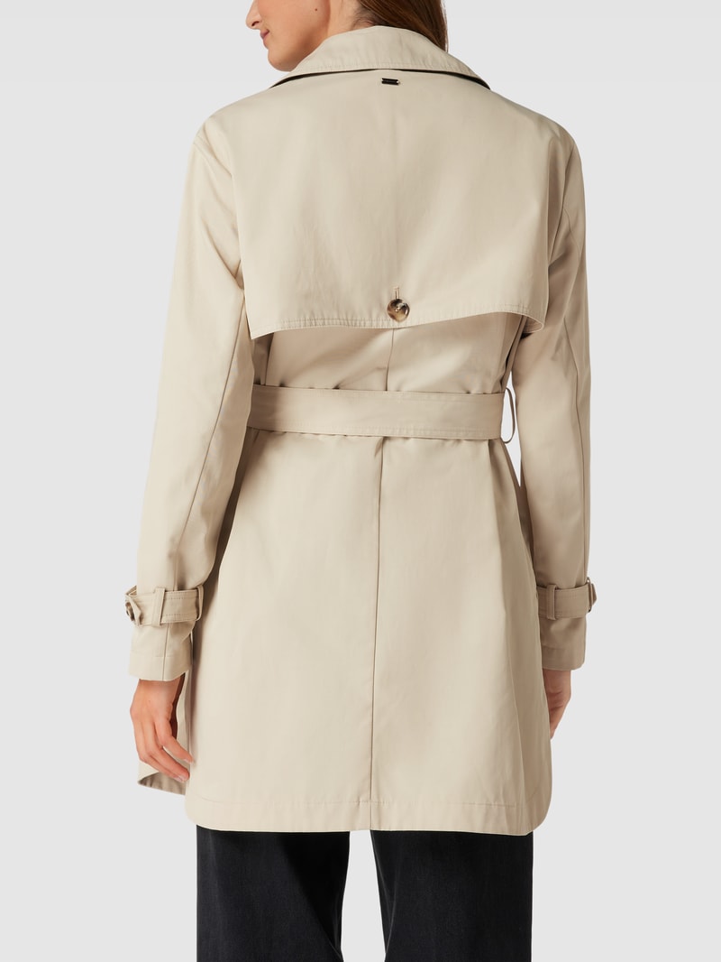 Trenchcoat mit Reverskragen in sand