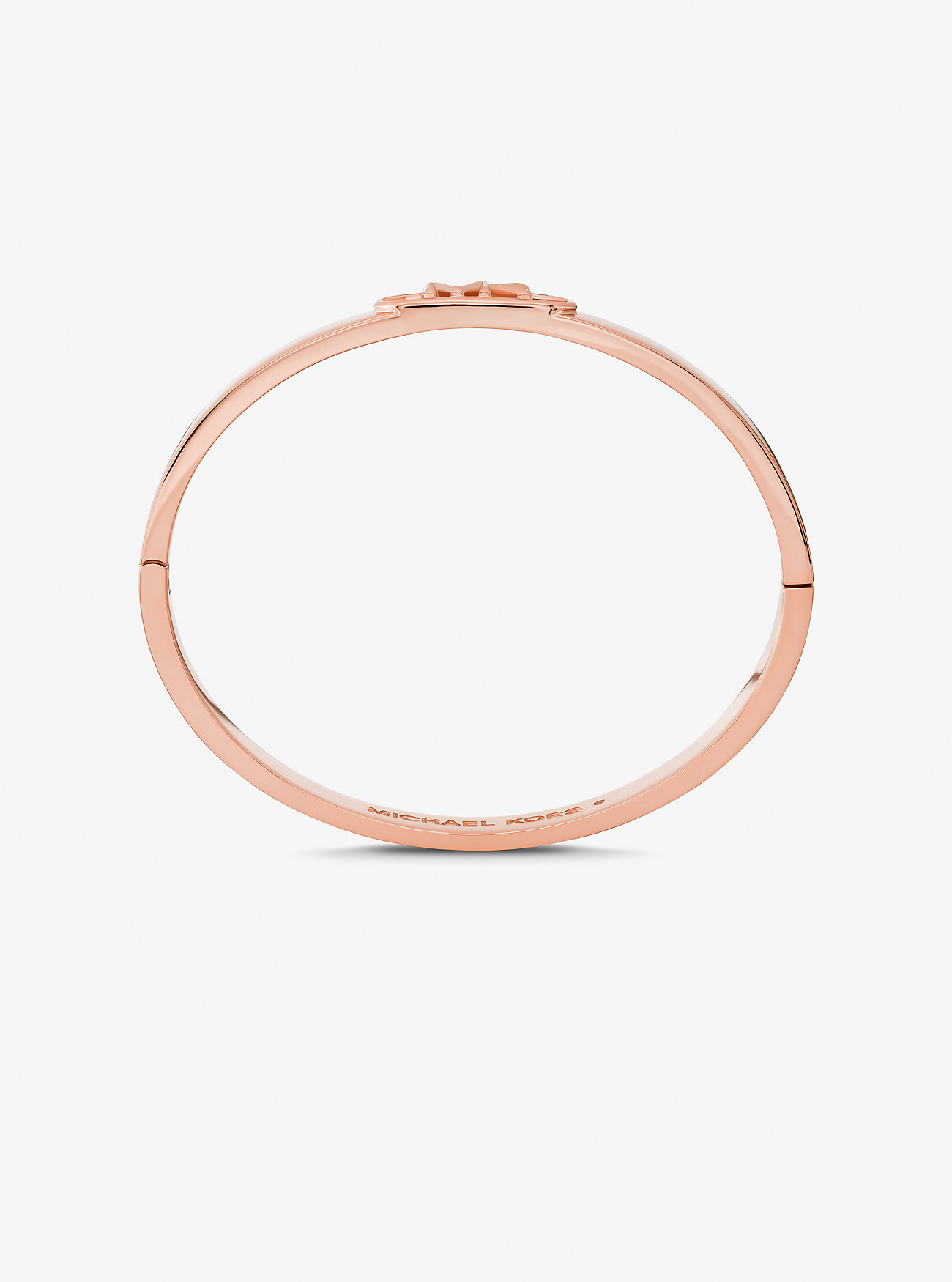 Armring med edelmetallbelagt messing og empirelogo - ROSE GULL
