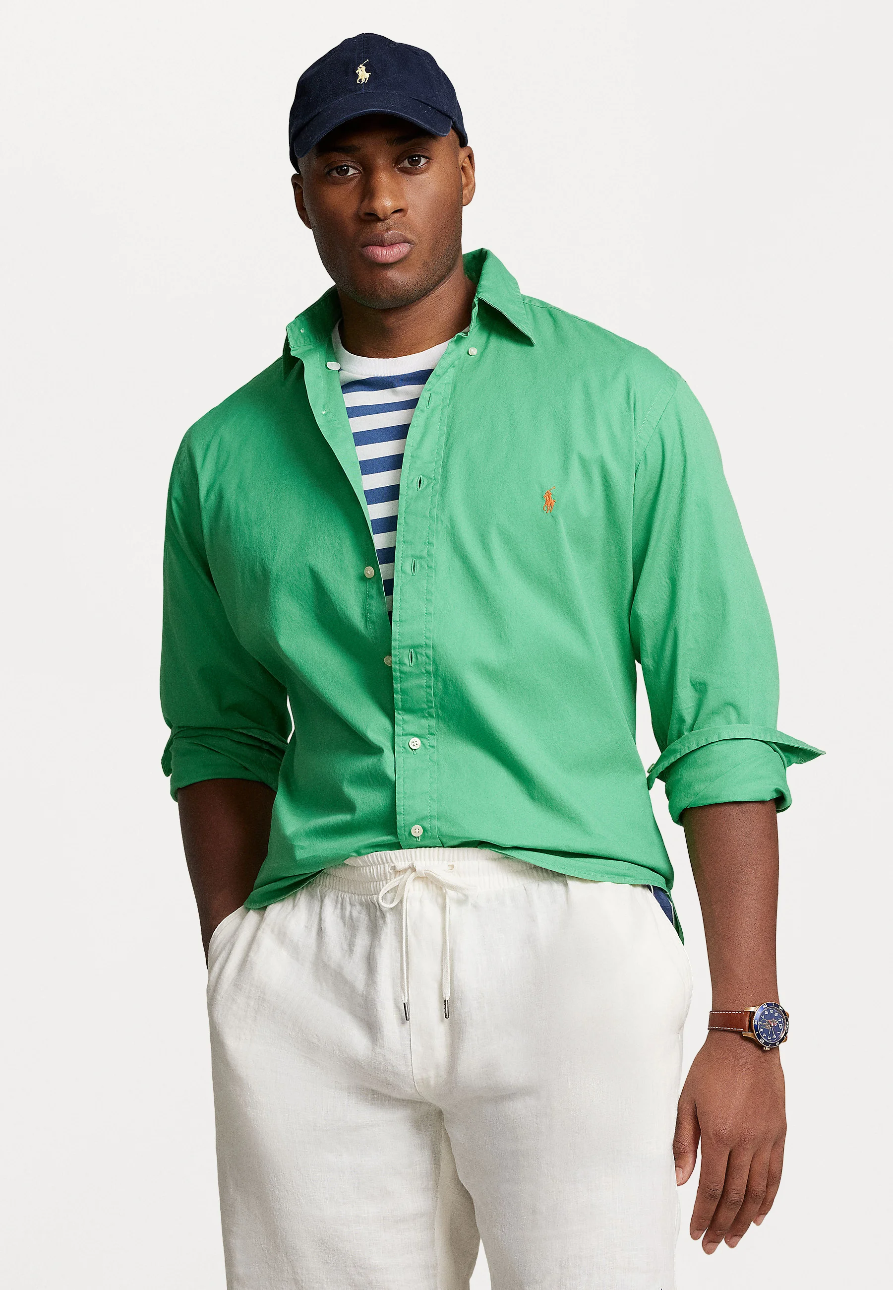 Camisa deportiva de manga larga Polo Ralph Lauren Big & Tall
